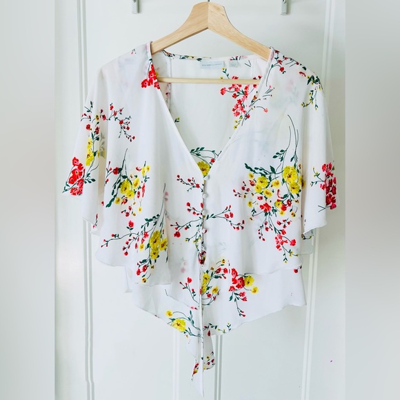 New York & Company Dresses & Skirts - New York & Company Floral White Dress